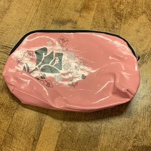 Pink Floral Lancome Cosmetic Bag